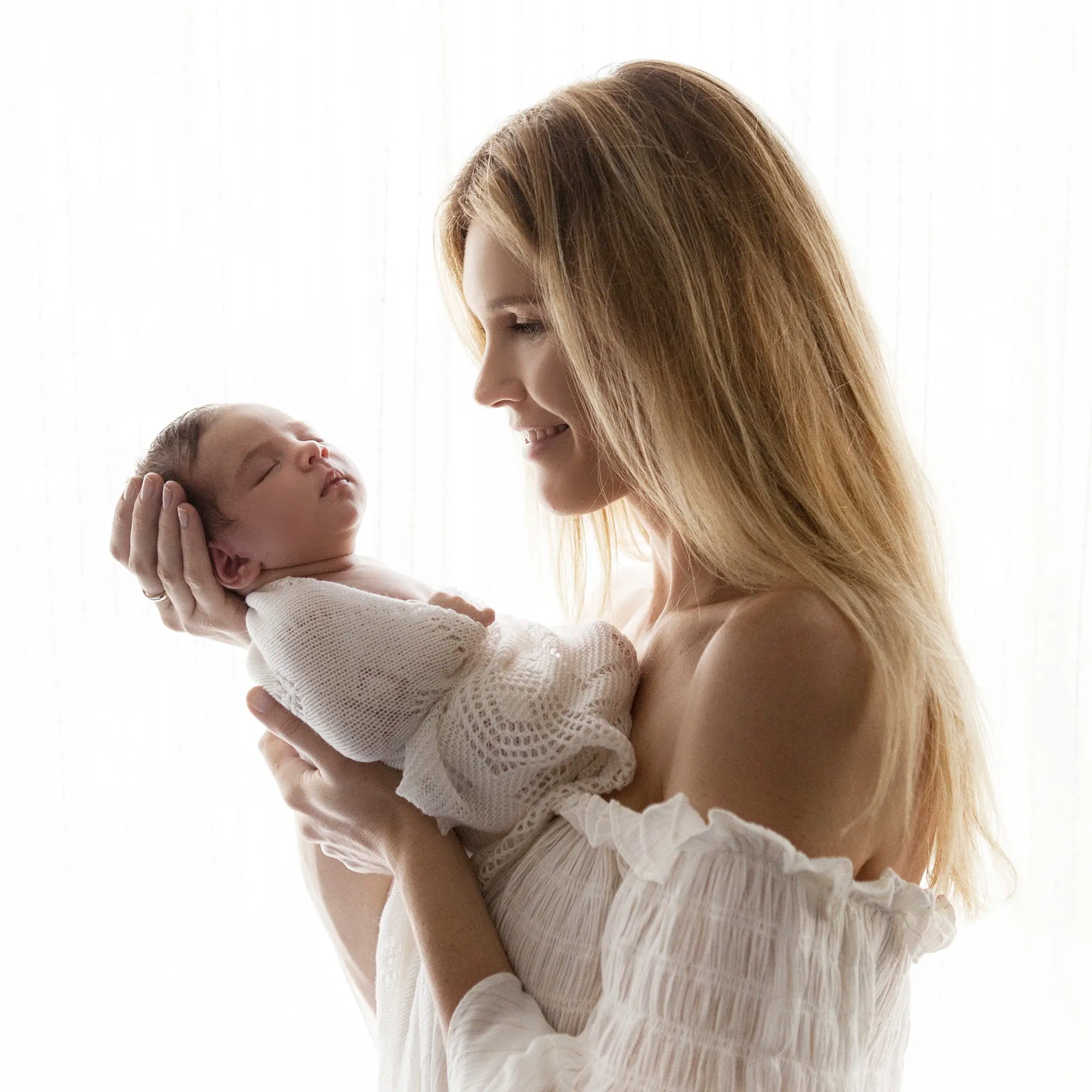 Superfine Merino Wool Christening Shawl