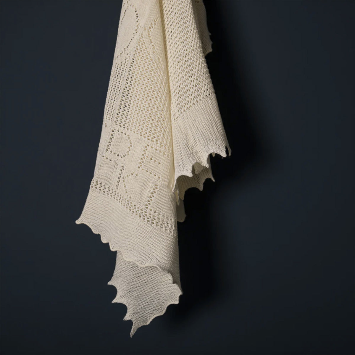 Teddy Alphabet Baby Shawl - Cream