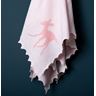 Pink baby shawl flowing - fawn 