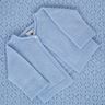 Blue cashmere baby cardigan on shawl 