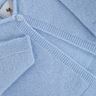blue cashmere baby cardigan folded