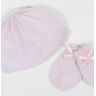 Cashmere Baby Hat and Mittens - Pink
