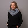 Polka Dot Snood with Contrast Stripe - Mirage
