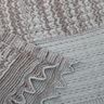 Linear Pattern Cotton Metallic Scarf - Dove/Bronze