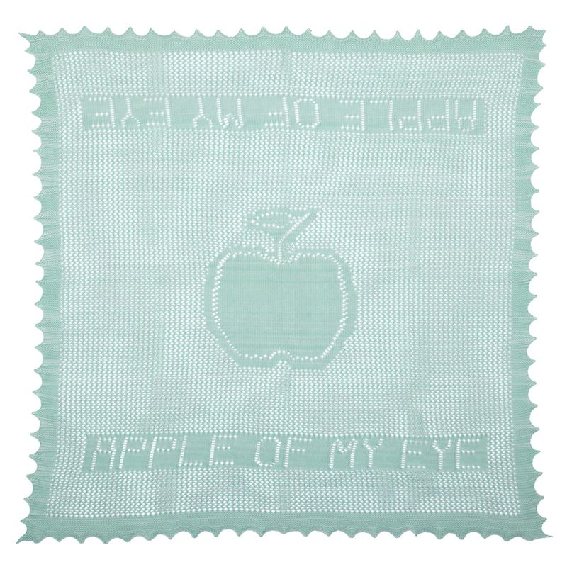Apple of my Eye Baby Shawl - Soft Jade