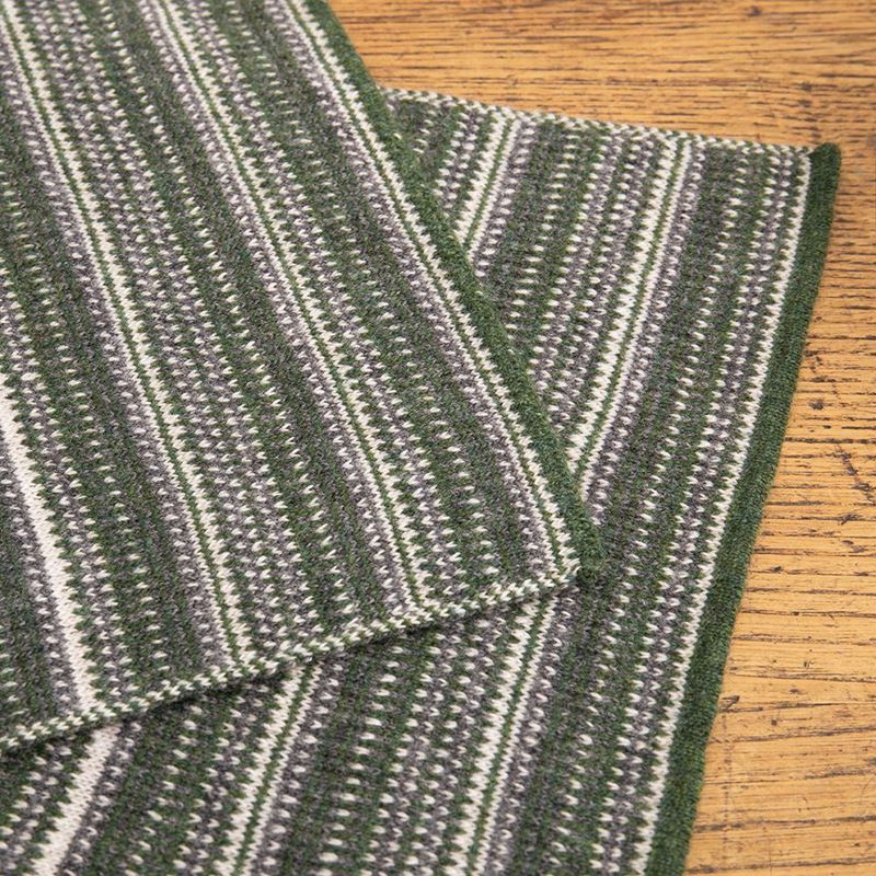 The Burghley - Tweed Jacquard Scarf - Moss