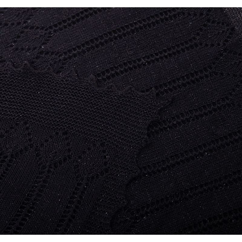 Women’s Wool Glitter Stole in Black/Black Glitter from G.H.Hurt & Son