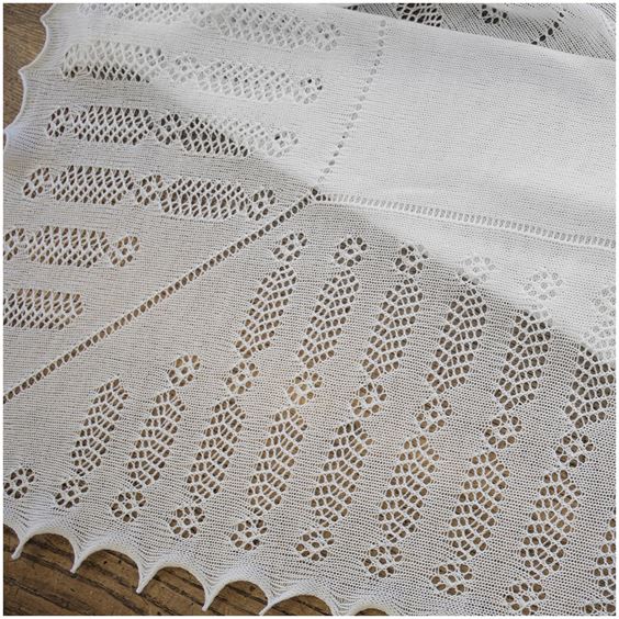 Nottingham Lace Knitted Baby Shawl G H Hurt Son