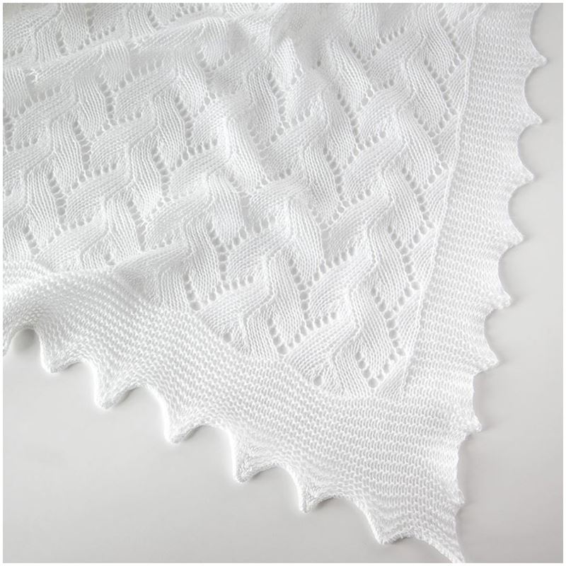 Lacy Cotton Baby Shawl