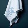 Blue baby shawl flowing - fawn 