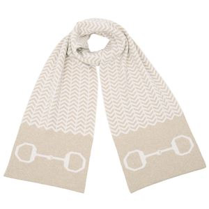 Lambswool Snaffle Bit Scarf Natural