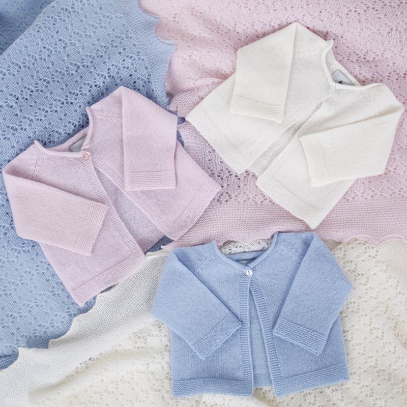 collection of cashmere baby cardigans 