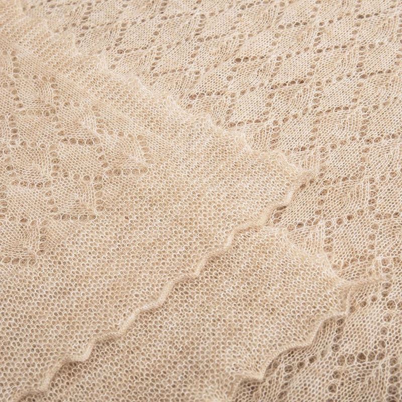 The Belton - Mohair Lace Scarf - Oatmeal