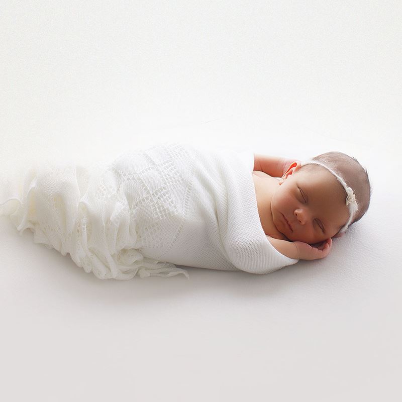Elegant Soft Wool Baby Shawl